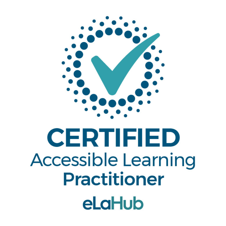 eLaHub eLearning accessibility programme - Certified accessible learning practitioner digital credential